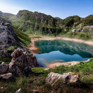 The,Cueva,Lake,In,Somiedo,Natural,Park,And,The,Lakes